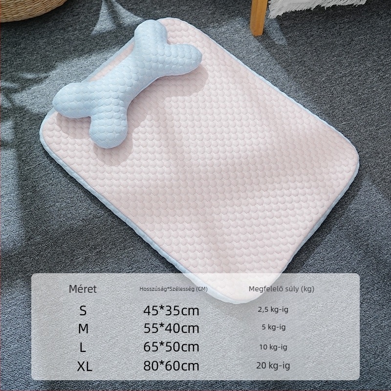 3D jéggolyókkal hűsítő kutyaágy kicsi–közepes kutyáknak és macskáknak (Teddy fajta)