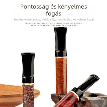 Füstölő tartozék: Heather faanyagú 9 mm aktív szén szűrő univerzális tartó + szűrőkészlet