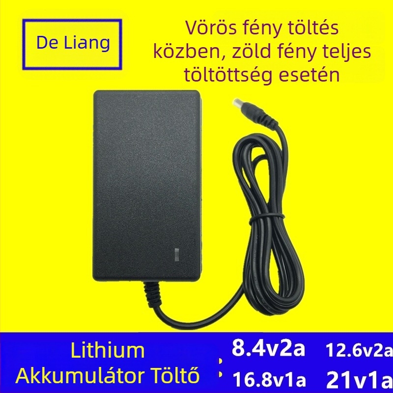 Li-ion akkumulátor töltő 12.6V2A, bemenet 100–250V AC, sorozat 12.6V2A
