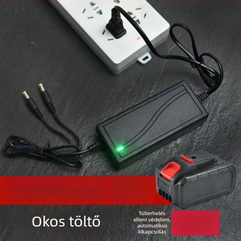 Li-ion akkumulátor töltő 21V 2A, DC kimenet 21V 2A, univerzális bemenet AC 100-240V