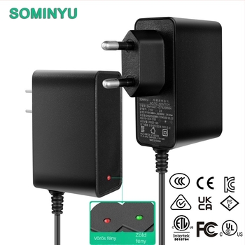 SOMINYU SMY02T akkumulátor töltő, CCC UL PSE tanúsított, kimenet 8.4V 2A, bemenet 100-240V AC