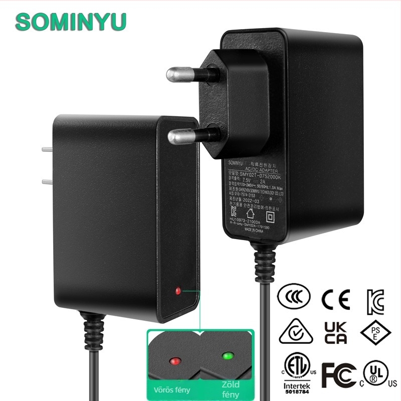 SOMINYU SMY02T akkumulátor töltő, CCC UL PSE tanúsított, kimenet 8.4V 2A, bemenet 100-240V AC