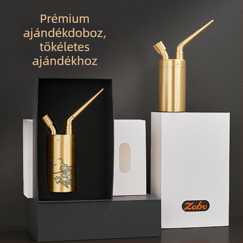 Hookah cső fém, dupla szűrővel, Zobo Zb-558-1, modern minimalista dizájn