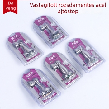 Rozsdamentes acél 201 ajtóstopper, falra szerelhető, standard kivitel, modell 238