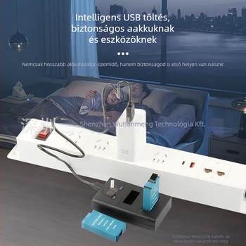 RINGTEAM DL-FW50 USB kétoldalas töltő NP-FW50 akkumulátorokhoz, kompatibil Sony A7M2, A7S II és A6500