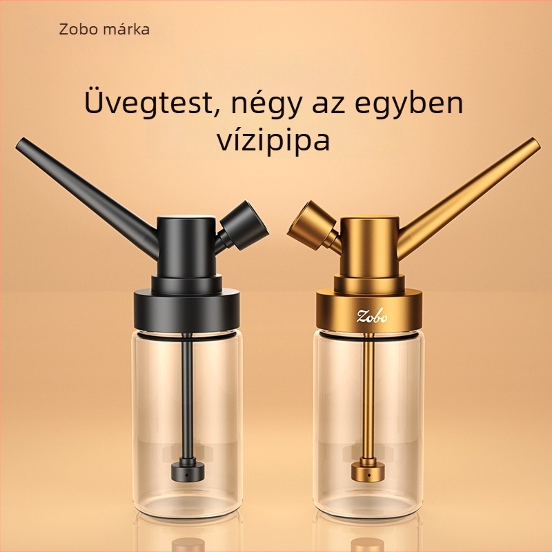 Hookah cső, hordozható három az egyben design, fém konstrukció, Zobo ZB-552 (teljes tartozékkészlet)