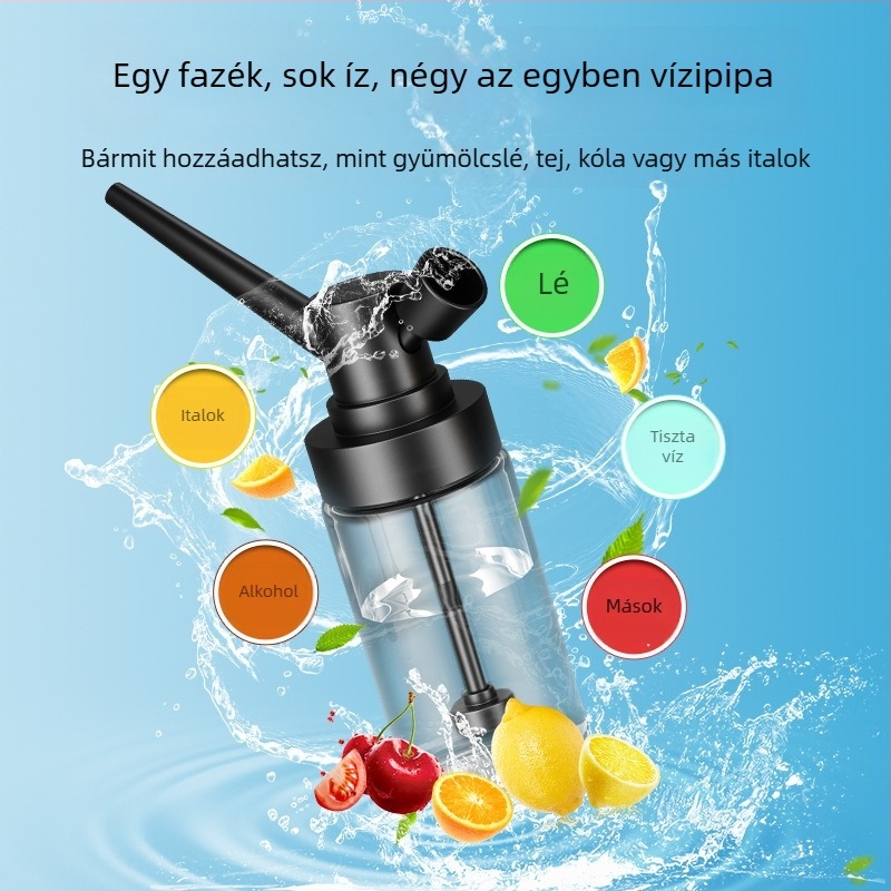 Hookah cső, hordozható három az egyben design, fém konstrukció, Zobo ZB-552 (teljes tartozékkészlet)