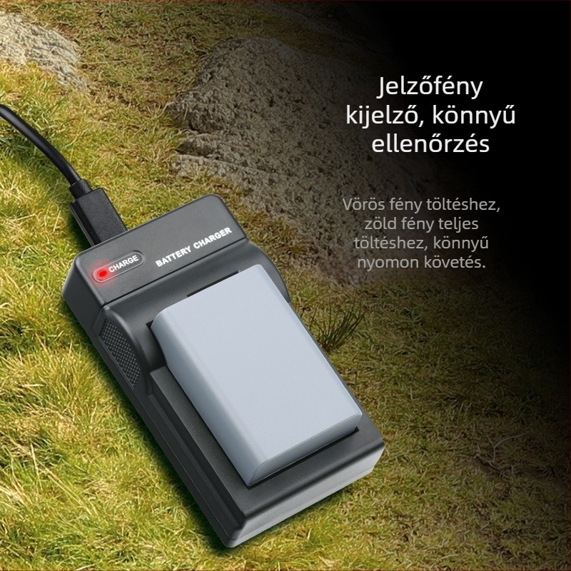 FB/Fengbiao EN-EL25 Akkumulátortöltő Nikon Z50, Z30, Zfc-hez — USB interfész, Modell FB-DC-EN-EL25(T)