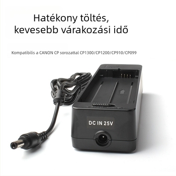 RINGTEAM CP-2L akkumulátor töltő, DC interfész, kompatibil NB-CP2L, CP910, CP1200, CP1300 és CP1500 nyomtatókhoz