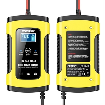 12V 5A Pulse Repair akkumulátortöltő LCD kijelzővel (Beviteli feszültség 100-240V, CE RoHS, Sorozat FBC1205D)
