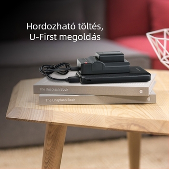 NP-FW50 USB egyhelyes töltő, kompatibilis a Sony A7R II, A7 II, ZV-E10 és A6300 készülékekkel