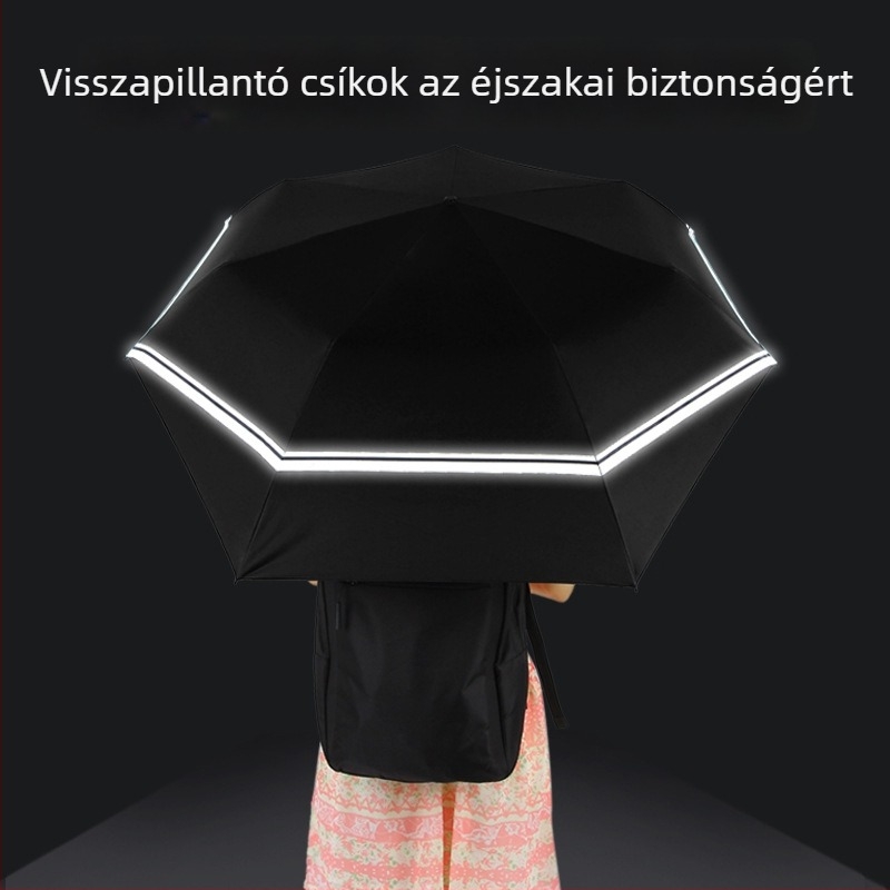 Háromrészes gyerek esernyő, nyolcszárú alumínium váz, 210T anyagú vászon, UPF50+ UV védelem, kézi nyitás