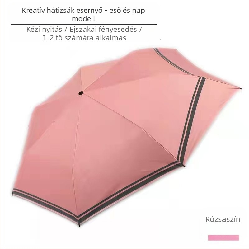 Háromrészes gyerek esernyő, nyolcszárú alumínium váz, 210T anyagú vászon, UPF50+ UV védelem, kézi nyitás