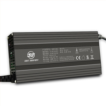LiFePO4 akkumulátor töltője, bemenet AC180-240V, kimenet DC71.4V 4A, EMC/FCC tanúsítvánnyal