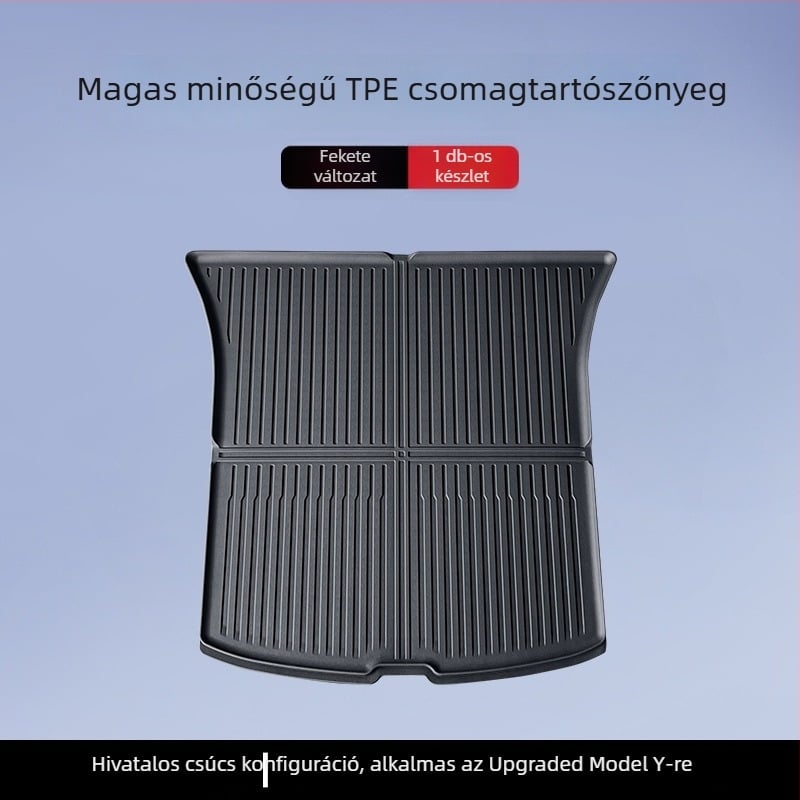 Tesla Model 3/Y első és hátsó csomagtartó szőnyeg – TPE, járműspecifikus, logó nélküli