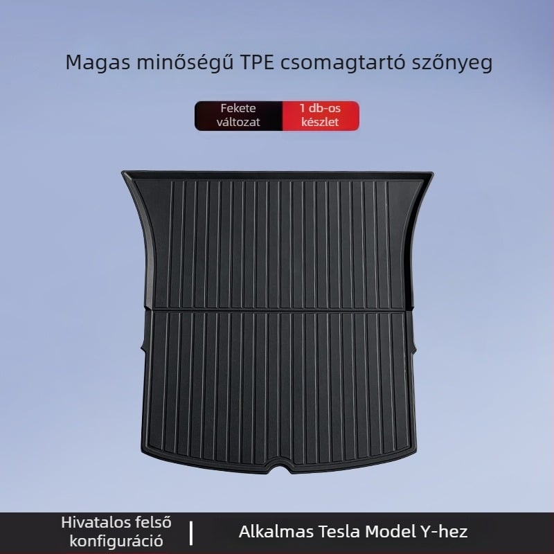 Tesla Model 3/Y első és hátsó csomagtartó szőnyeg – TPE, járműspecifikus, logó nélküli