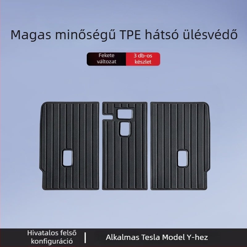 Tesla Model 3/Y első és hátsó csomagtartó szőnyeg – TPE, járműspecifikus, logó nélküli