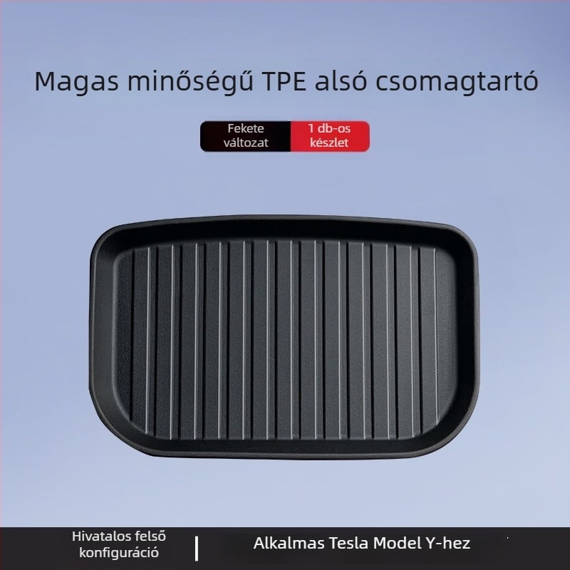 Tesla Model 3/Y első és hátsó csomagtartó szőnyeg – TPE, járműspecifikus, logó nélküli
