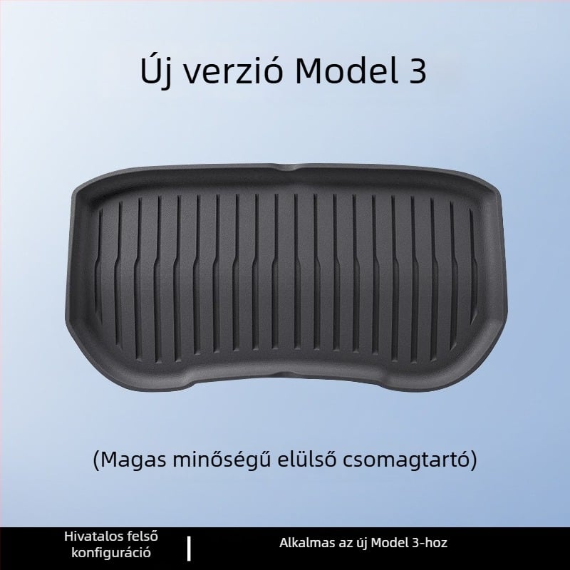 Tesla Model 3/Y első és hátsó csomagtartó szőnyeg – TPE, járműspecifikus, logó nélküli