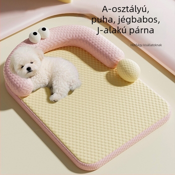 Kis testű kutyák számára hűsítő Ice-Silk fekhely – minden évszakra, levehető és mosható