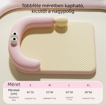 Kis testű kutyák számára hűsítő Ice-Silk fekhely – minden évszakra, levehető és mosható