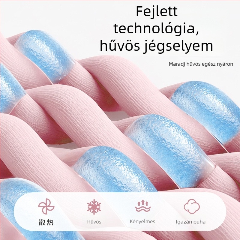 Kis testű kutyák számára hűsítő Ice-Silk fekhely – minden évszakra, levehető és mosható