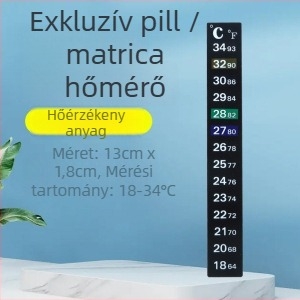 Öntapadós hőmérő akváriumhoz és teknős akváriumhoz, nagy pontosságú üveg
