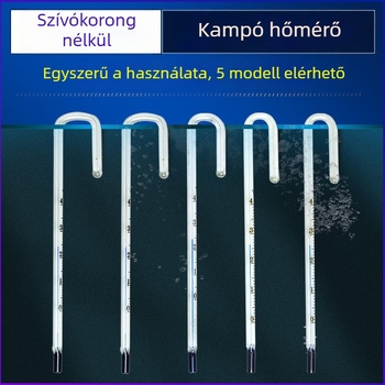 Öntapadós hőmérő akváriumhoz és teknős akváriumhoz, nagy pontosságú üveg