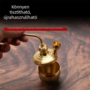 Fém vízipipa nagy átmérőjű tálával, négyirányú cirkulációs tisztítás, dizájn nyolc ló és szerencse, kátrányszűrő