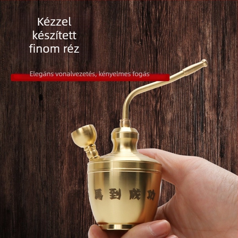 Fém vízipipa nagy átmérőjű tálával, négyirányú cirkulációs tisztítás, dizájn nyolc ló és szerencse, kátrányszűrő