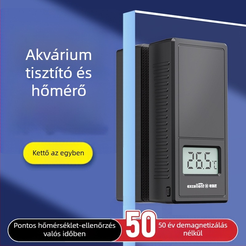 Old Fisherman Erős mágneses akváriumtisztító kefe hőmérővel