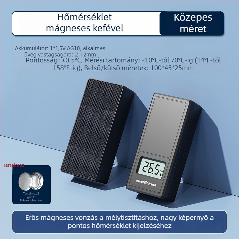 Old Fisherman Erős mágneses akváriumtisztító kefe hőmérővel