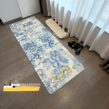 Jóga matrac TPE anyagból, 3 kg, 5.5 mm vastagság, táj mintázat