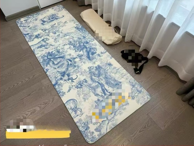 Jóga matrac TPE anyagból, 3 kg, 5.5 mm vastagság, táj mintázat