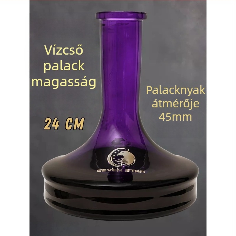 smoke jar, üveg, insert pipe, orosz stílus, univerzális vízipipa alap