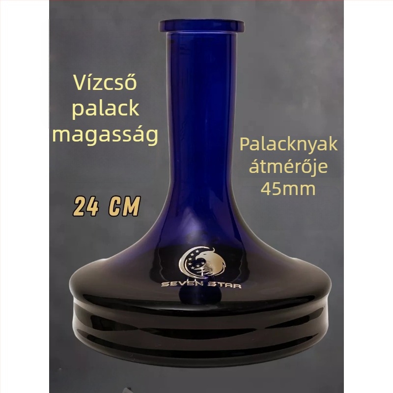 smoke jar, üveg, insert pipe, orosz stílus, univerzális vízipipa alap