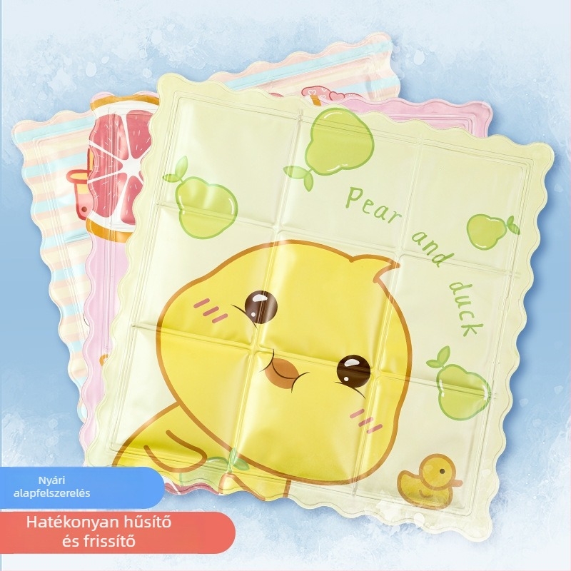 Hűtő párna 35×35 cm PVC huzattal és jégkristály töltettel, kollégiumokban, tantermekben és irodákban
