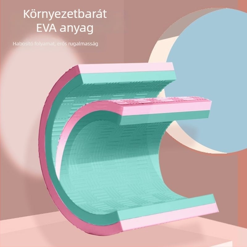 Jóga matrac szenzoros egyensúly puha párnázással, EVA anyag, 6 mm vastagság, csíkos mintázat
