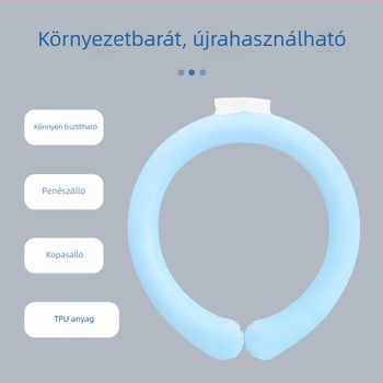 PCM töltetű hűsítő nyakgyűrű, TPU anyag, tömeg 120 g, csomagolás 38 db, hőguta megelőzésére és hűtésre