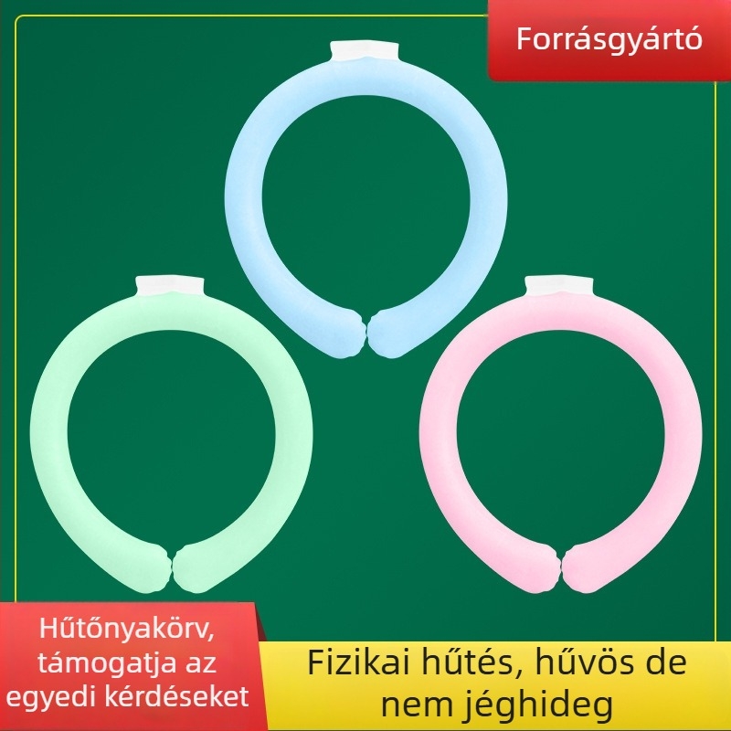 PCM töltetű hűsítő nyakgyűrű, TPU anyag, tömeg 120 g, csomagolás 38 db, hőguta megelőzésére és hűtésre