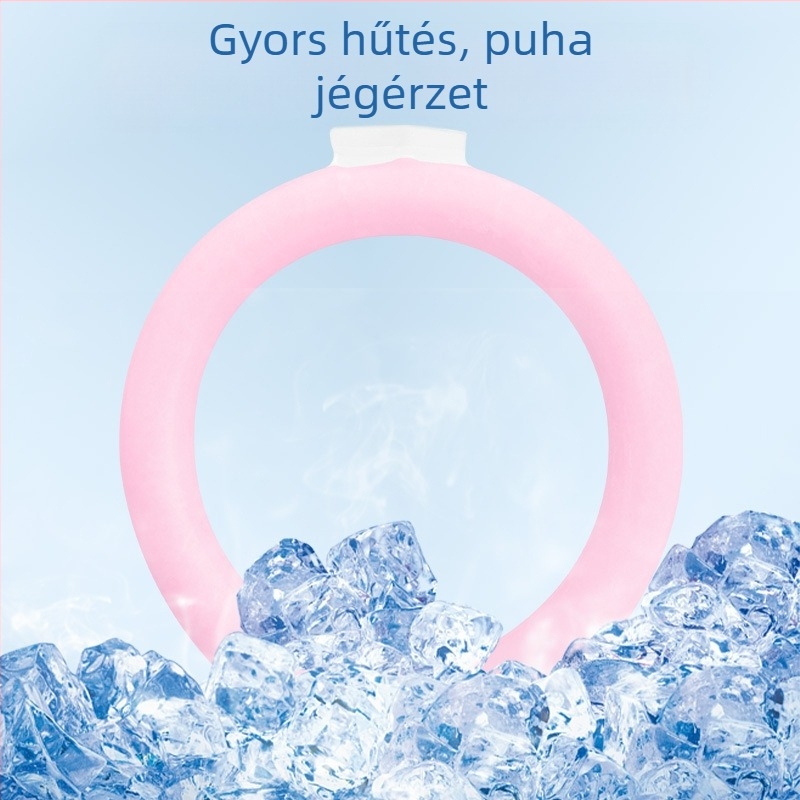 PCM töltetű hűsítő nyakgyűrű, TPU anyag, tömeg 120 g, csomagolás 38 db, hőguta megelőzésére és hűtésre