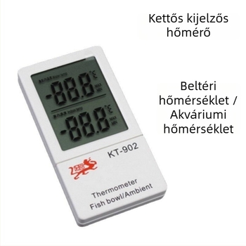 Akvárium hőmérő induktív elektronikus érzékelővel, digitális víz hőmérő kt-902, műanyag ház