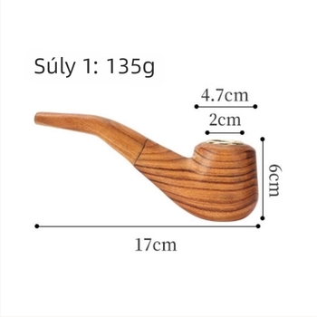 Tömörfa pipa | Modern minimalist design | Ismételten használható | Üzleti ajándéknak alkalmas | Dobozban 300 darab