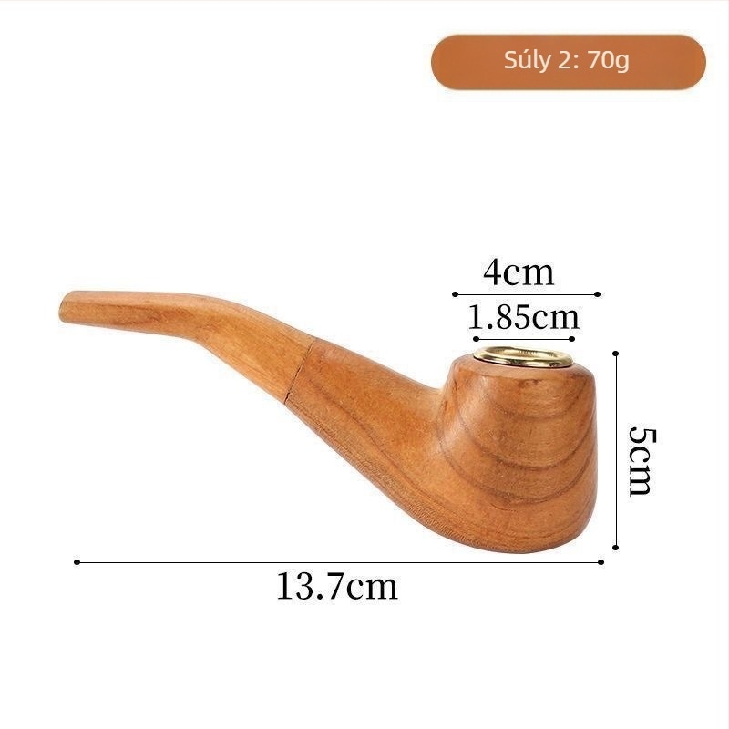 Tömörfa pipa | Modern minimalist design | Ismételten használható | Üzleti ajándéknak alkalmas | Dobozban 300 darab