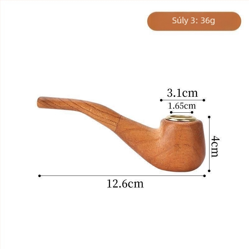 Tömörfa pipa | Modern minimalist design | Ismételten használható | Üzleti ajándéknak alkalmas | Dobozban 300 darab