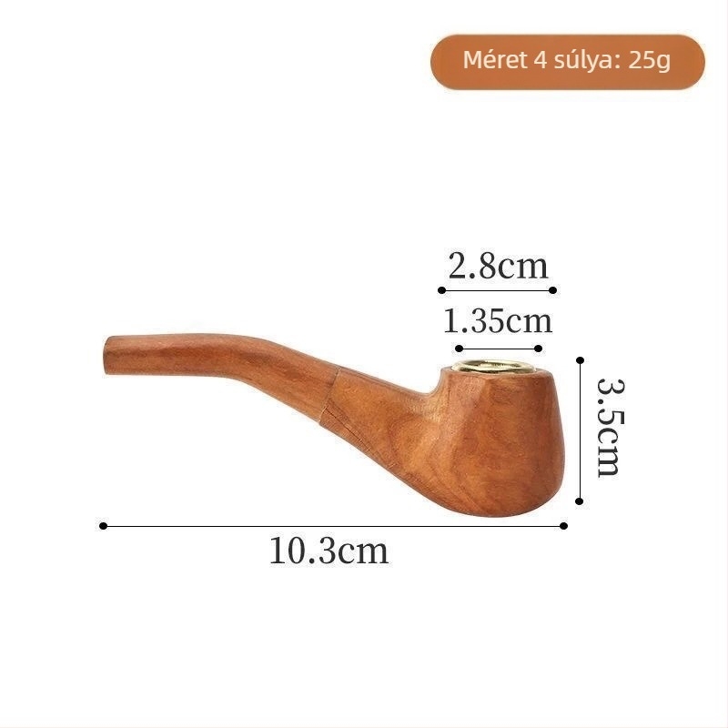 Tömörfa pipa | Modern minimalist design | Ismételten használható | Üzleti ajándéknak alkalmas | Dobozban 300 darab