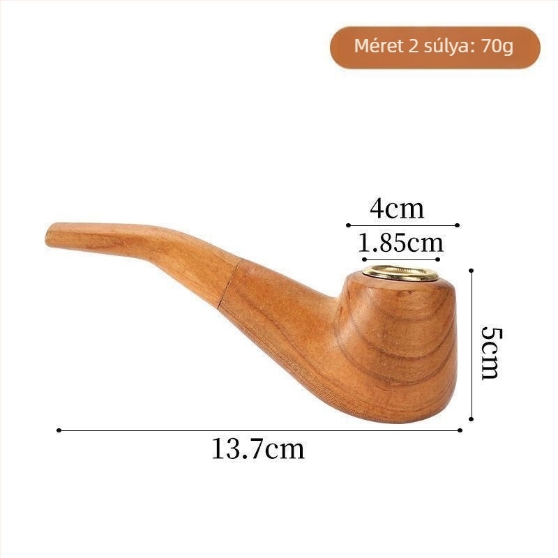 Tömörfa pipa | Modern minimalist design | Ismételten használható | Üzleti ajándéknak alkalmas | Dobozban 300 darab
