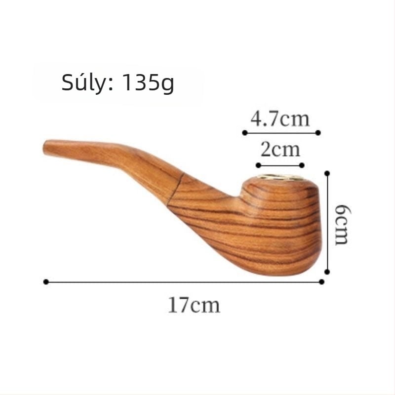 Tömörfa pipa | Modern minimalist design | Ismételten használható | Üzleti ajándéknak alkalmas | Dobozban 300 darab