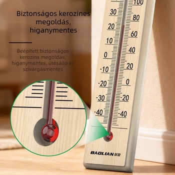 Üvegcső-termometer, rud típusú kivitel, laboratóriumi és otthoni használatra