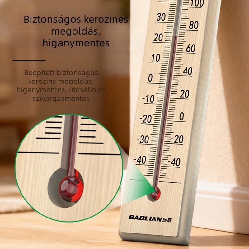 Üvegcső-termometer, rud típusú kivitel, laboratóriumi és otthoni használatra